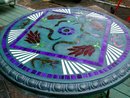 Garden Art — Stained Glass Ornamental Concrete Image