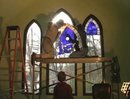 Stained Glass Window Installation Video Image