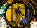 Stained Glass of the Moscow Subway System (Novoslobodskaya Station) Image