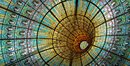 Stained Glass Ceiling at Palau de la Musica Image